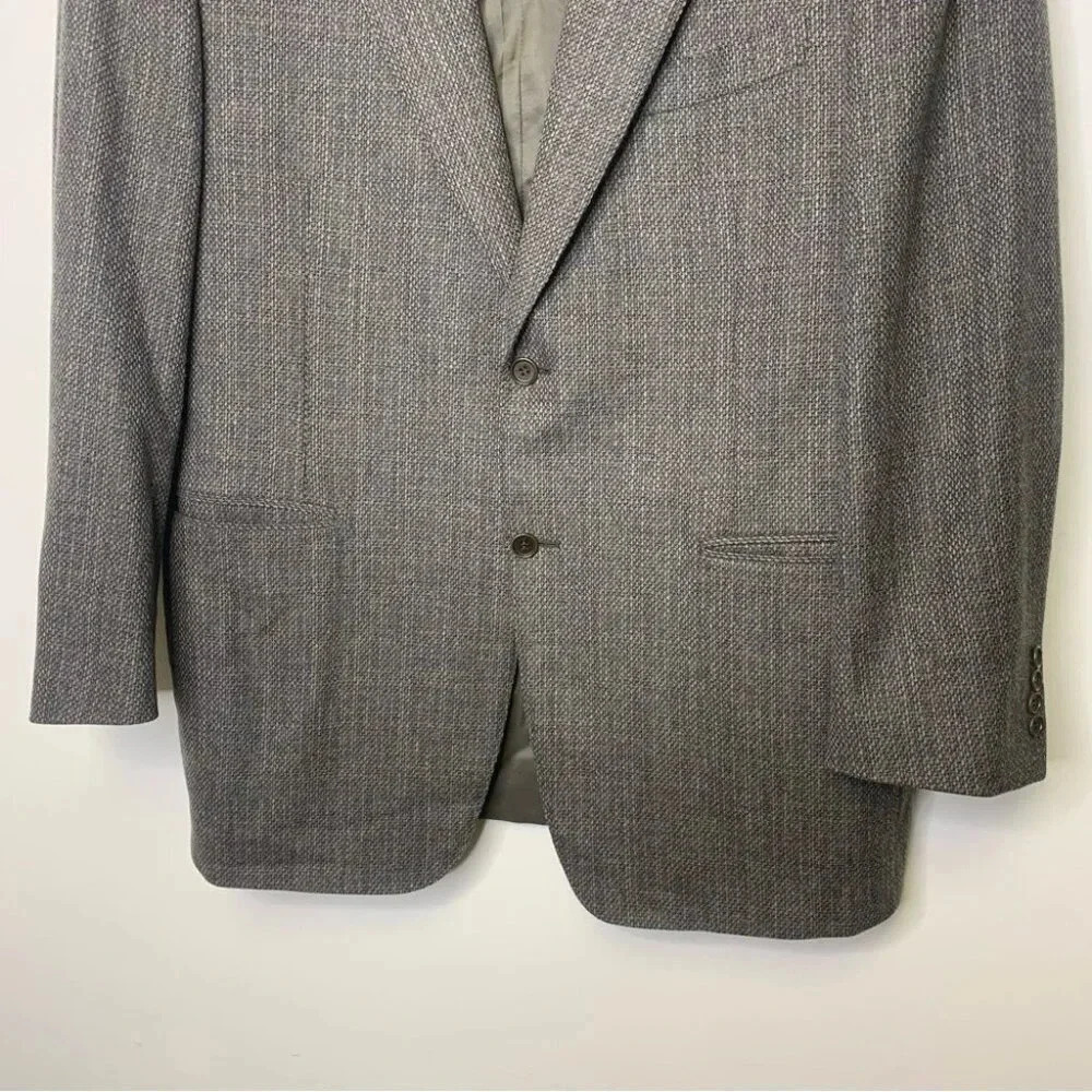CANALI Henry Singer Wool Cashmere Blend Sport Coat Blazer Size 52 7 R - Picture 13 of 15